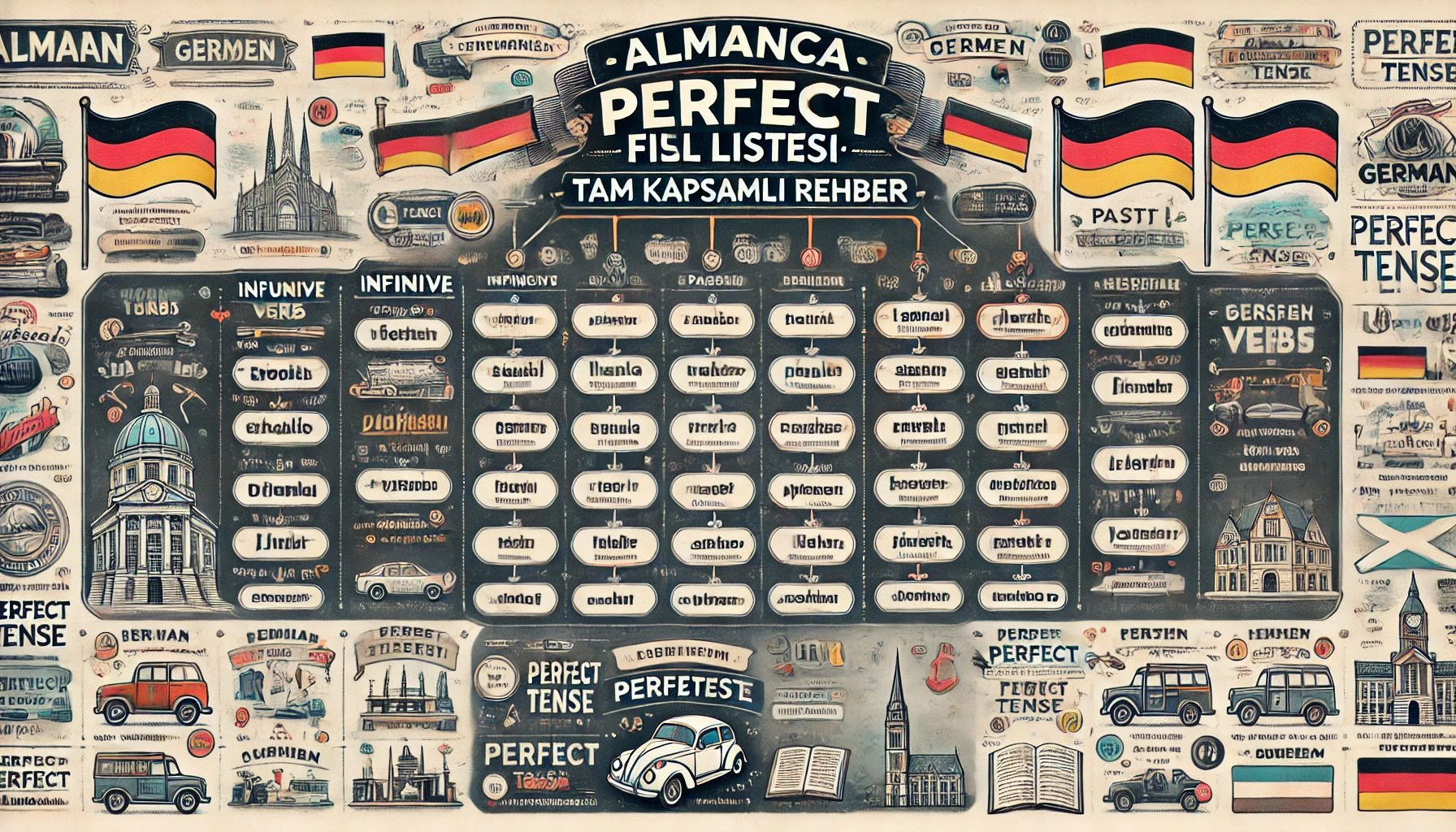 Almanca Perfekt Fiil Listesi: Tam Kapsamlı Rehber