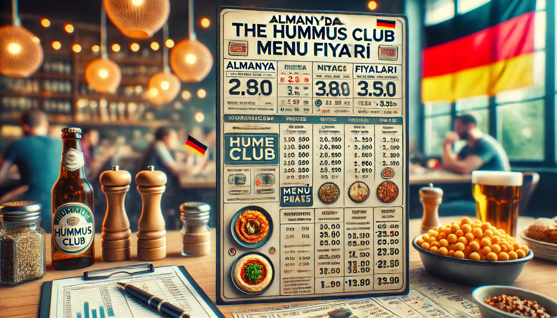 Almanya’da The Hummus Club Menü Fiyatları: Güncel Bilgiler ve Tam Menü