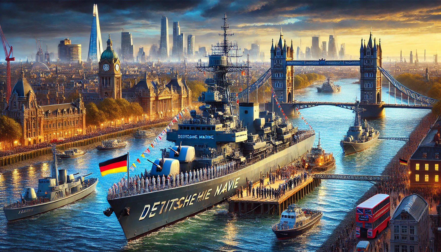 Deutsche Marine London’da: Darth Vader’ın Sürpriz Katılımıyla Unutulmaz Ziyaret