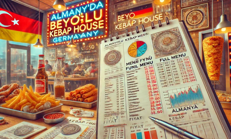 almanya'da Beyoğlu Kebap House menü fiyatları