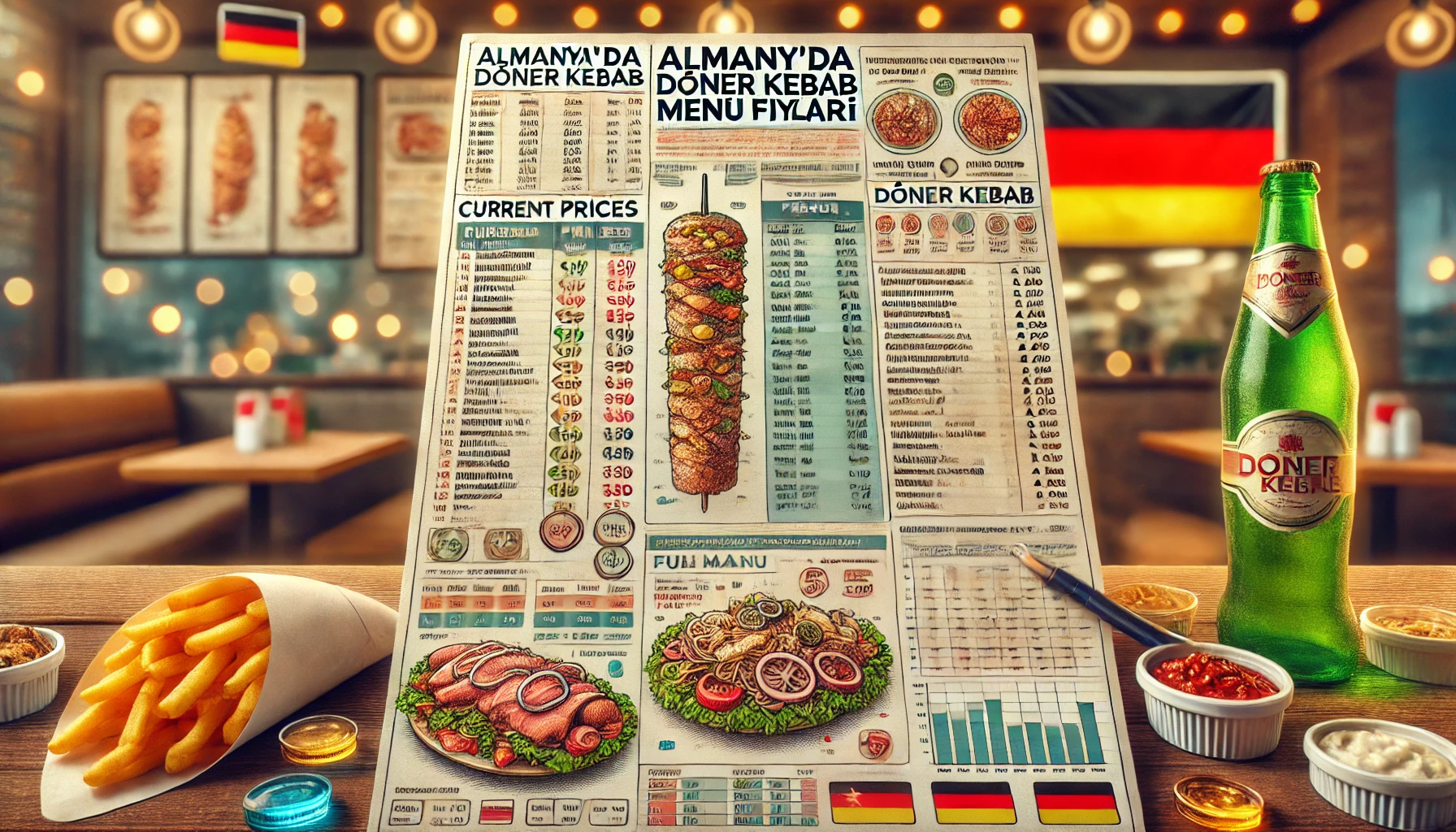 Almanya’da Döner Kebab Menü Fiyatları: Güncel Bilgiler ve Tam Menü