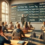 Almanca Selamlaşmalar, Vedalar ve Yerel Sözcükler ile Örnek Cümleler