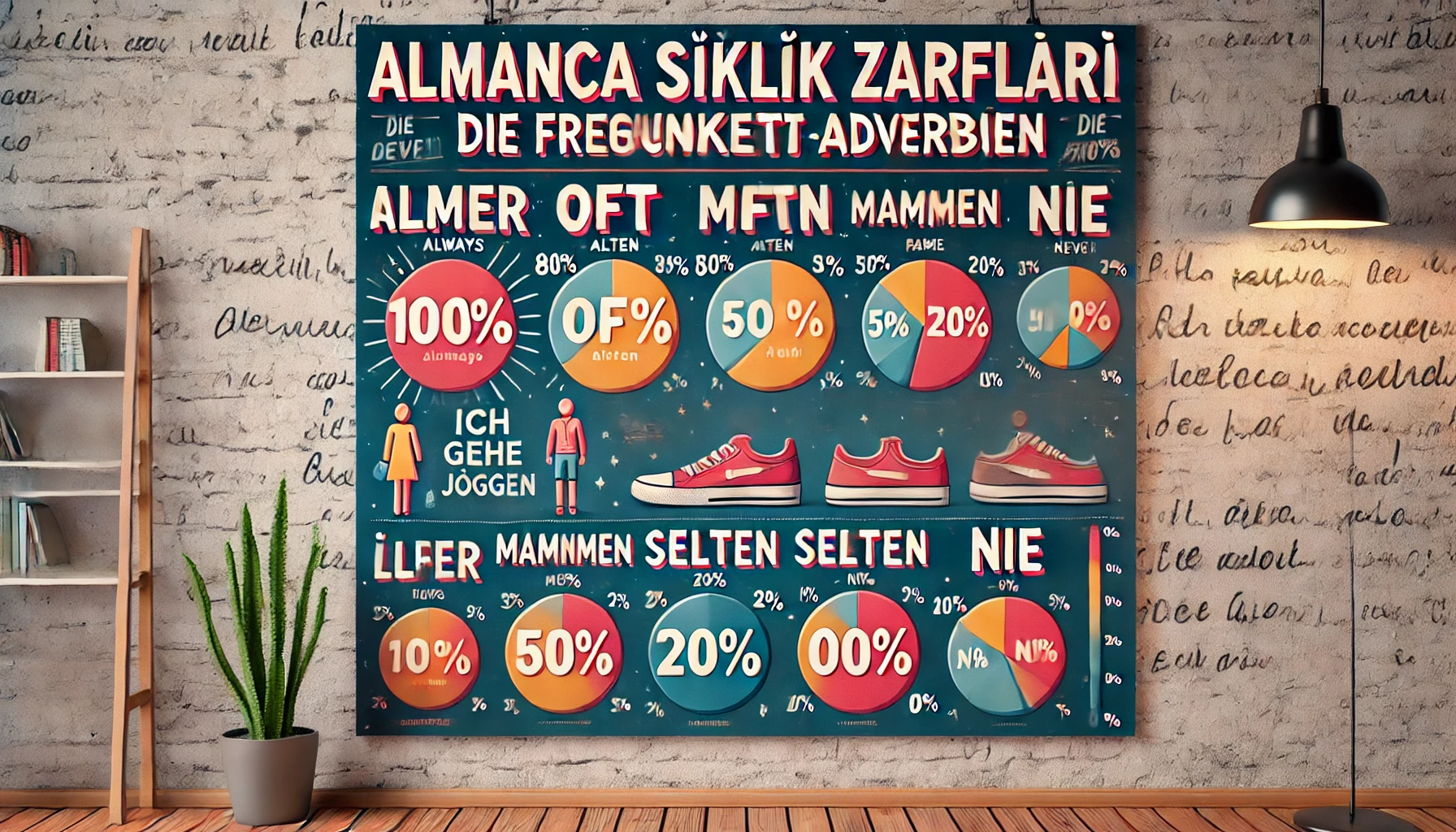 Almanca Sıklık Zarfları: “Die Häufigkeitsadverbien” Yüzdelik Örnekleri