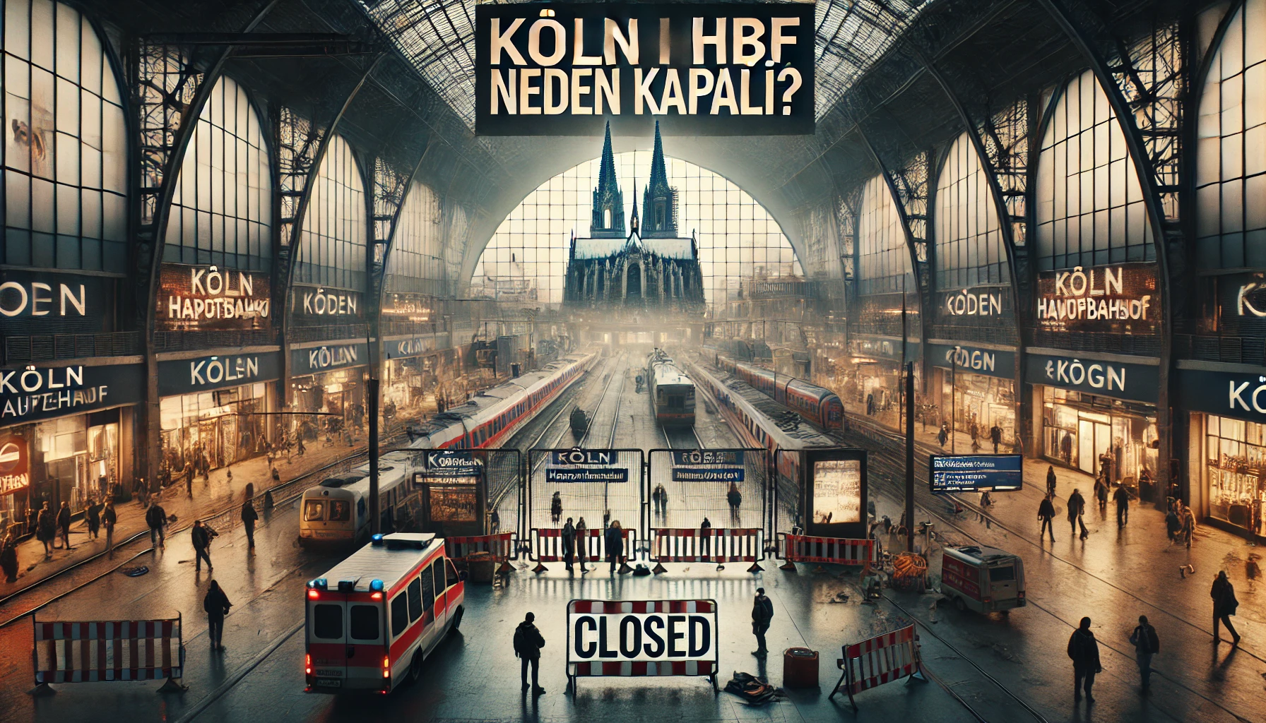Köln Hbf Bugün Neden Kapalı