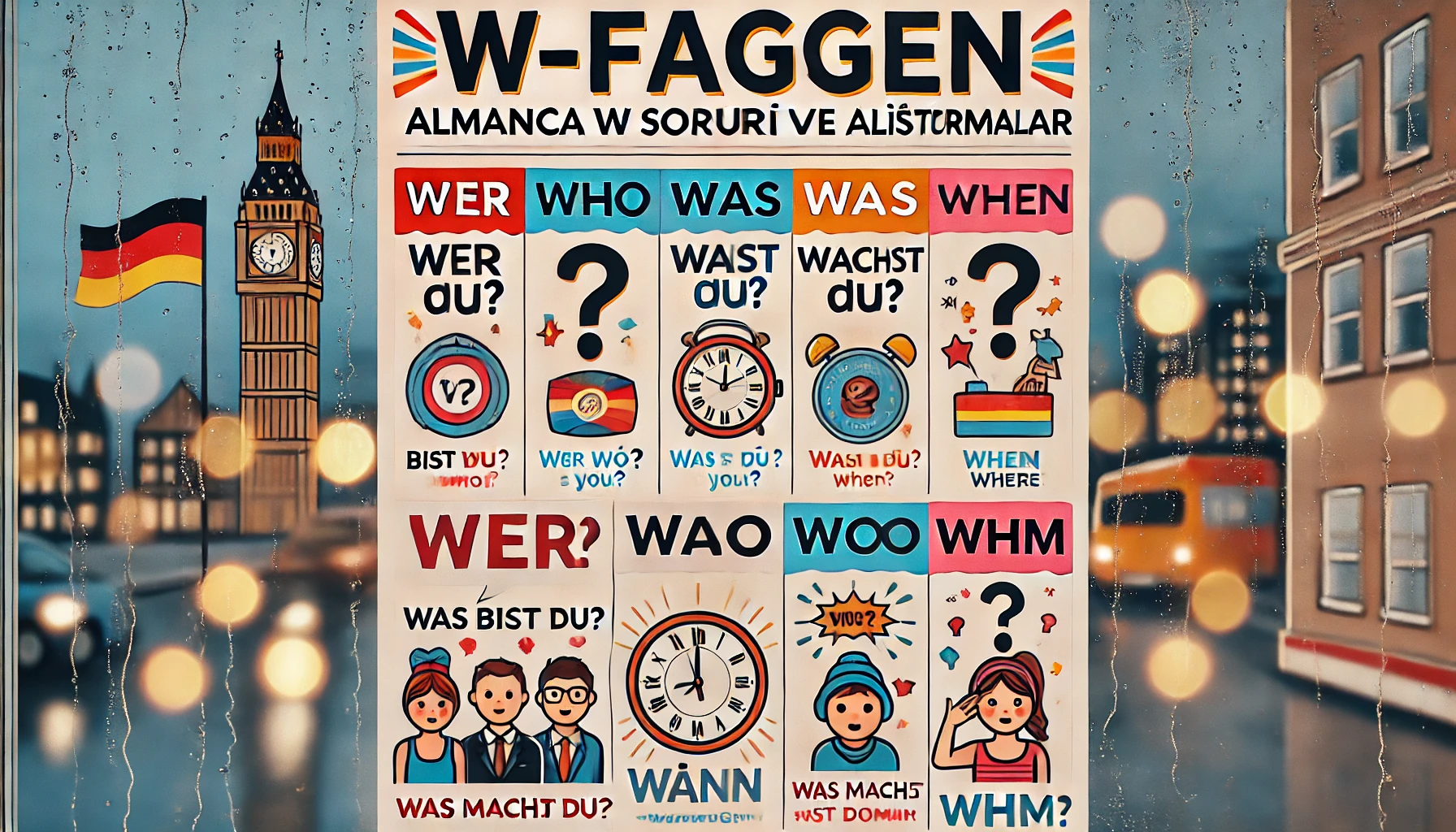 W-Fragen (Almanca W Soruları ve Alıştırmalar)