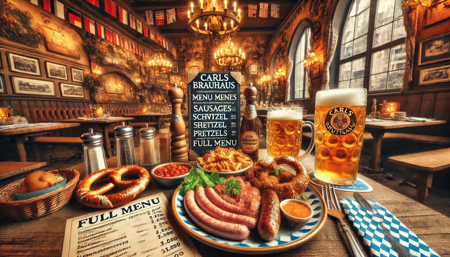 Carls Brauhaus Stuttgart Menü Fiyatları ve Tam Menü: Geleneksel Alman Lezzetleri ve Bira Deneyimi