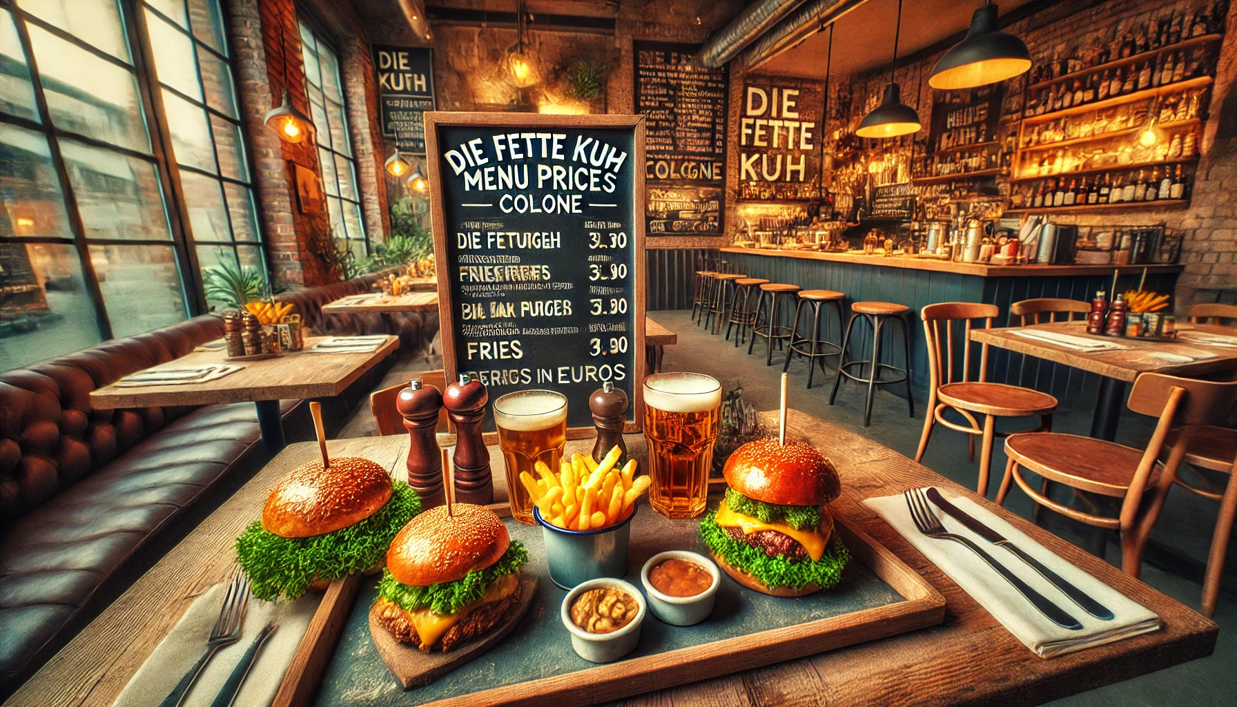Die Fette Kuh Köln Menü Fiyatları ve Tam Menü: En İyi Burgerler