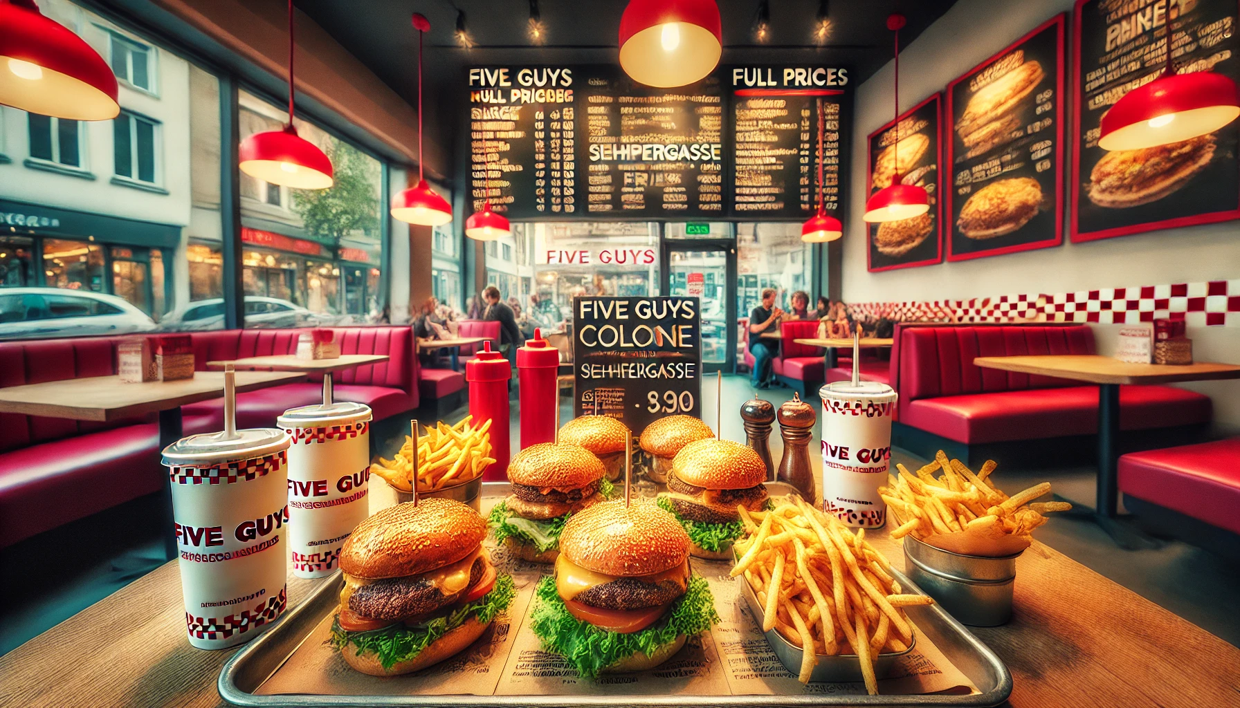 Five Guys Köln Schildergasse Menü Fiyatları ve Tam Menü: Gurme Burger ve Patates Lezzetleri