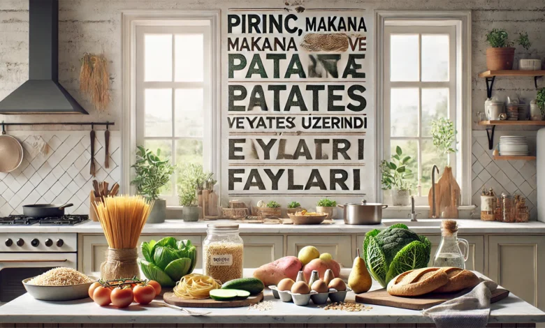 Pirinç, Makarna, Patates ve Ekmeği