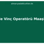 Almanya Kule Vinç Operatörü Maaşları 2026