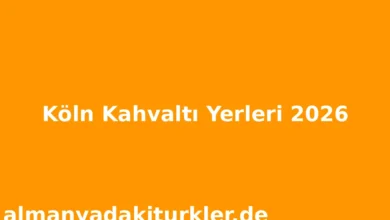 Köln Kahvaltı Yerleri 2026