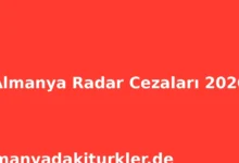 Almanya Radar Cezaları 2026