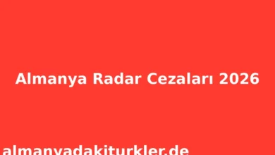 Almanya Radar Cezaları 2026