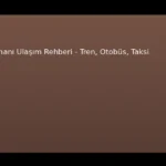 Almanya Havalimanı Ulaşım Rehberi 2026 – Tren, Otobüs, Taksi