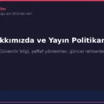 Hakkımızda ve Yayın Politikamız — Almanyadaki Türkler